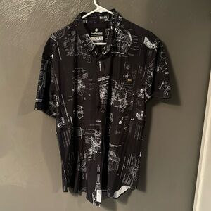 Xl RSVLTS Smithsonian space blueprint shirt